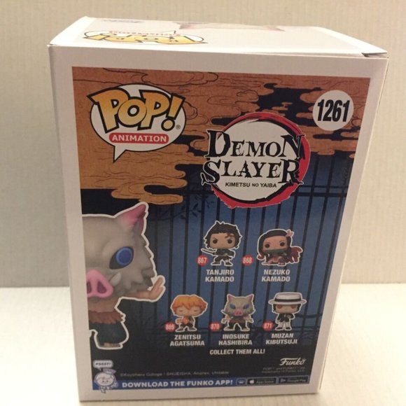 NEW Demon Slayer TargetCon Inosuke Hashibira Funko Pop Figure #1261 &  Pocket - Picture 6 of 14